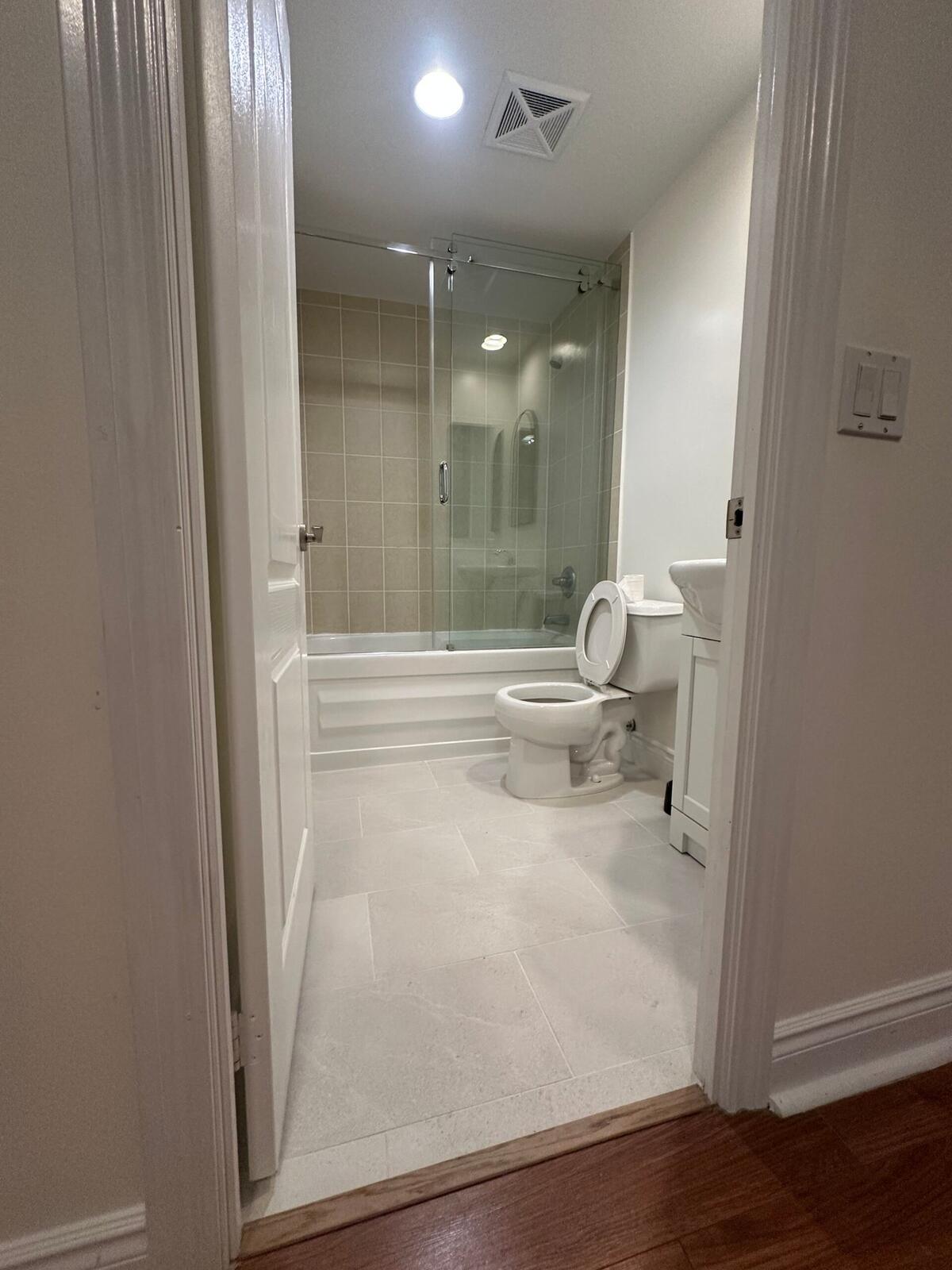 Modern bathroom renovation